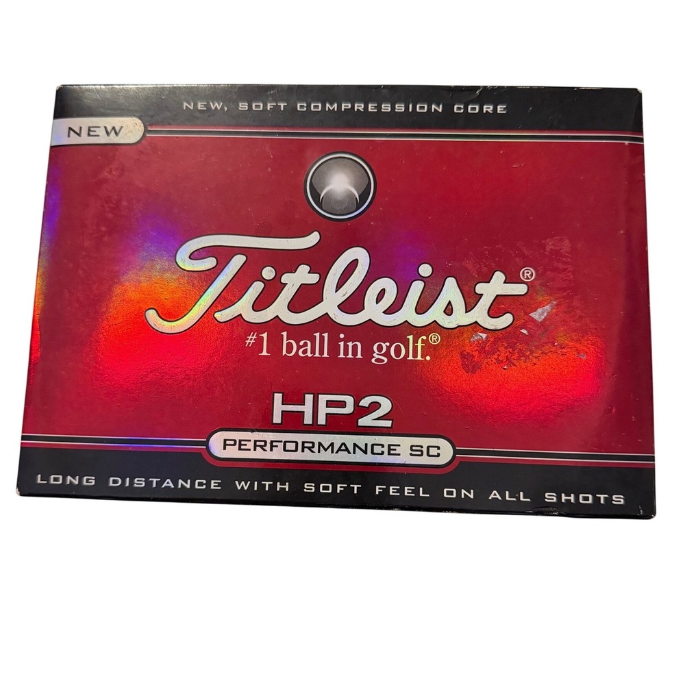 Titleist HP2 Performance SC Golf Balls 1 Dozen New Soft Compression Core White